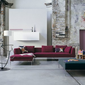 Sofa Charles to doskonałe rozwiązanie do aranżacji nowoczesnej przestrzeni. Fot. B&B Italia