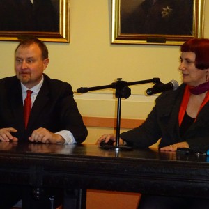 Piotr Łukaszewicz, Nicolette Naumann, Targi Frankfurt. Fot. Beata Michalik