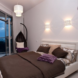 Sypialnia w apartamencie Dune w Mielnie. Fot. Wajnert