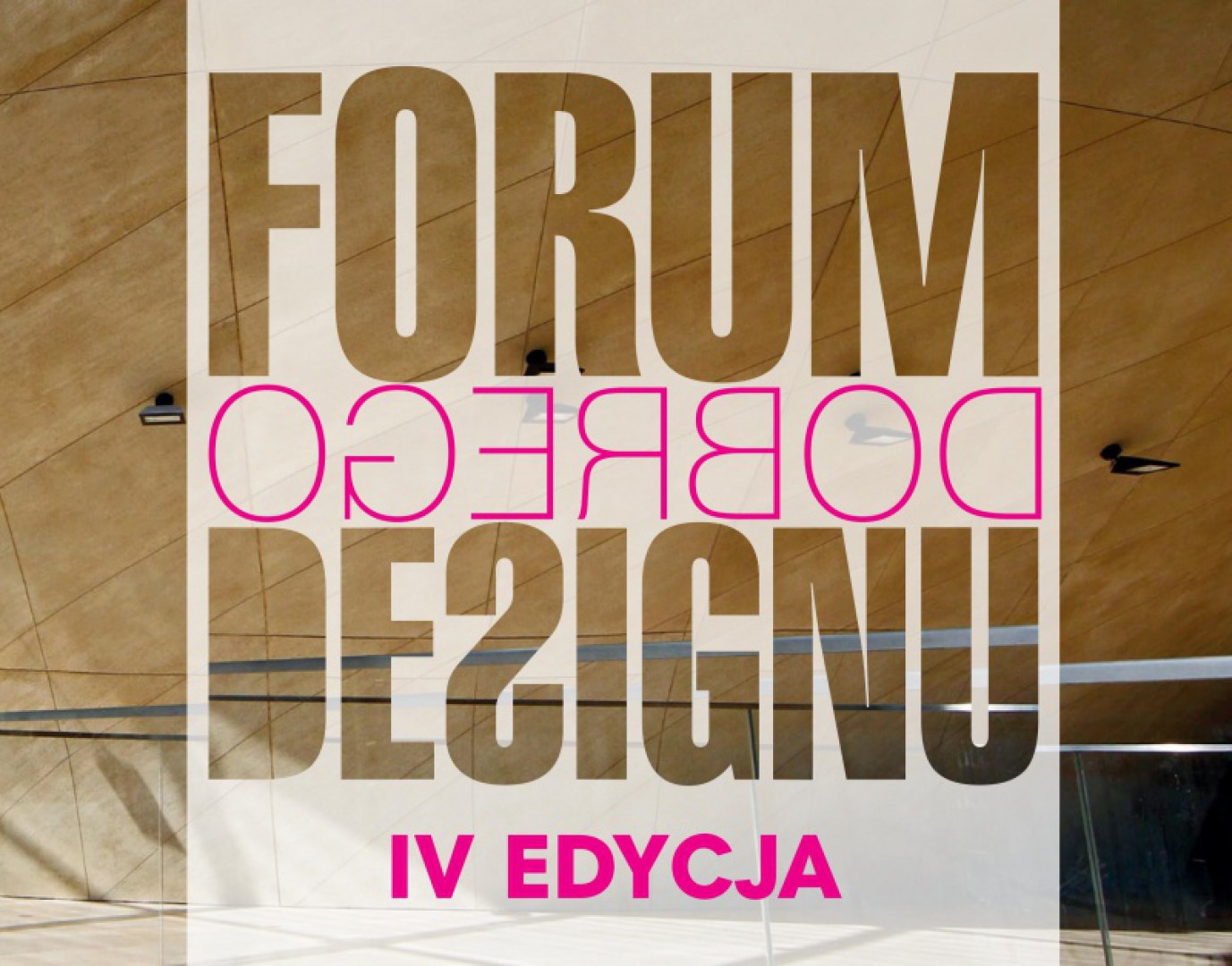 Plakat promujący Forum Dobrego Designu.