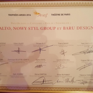 Dyplom potwierdzający zdobycie nagrody ARSEG w kategorii 
