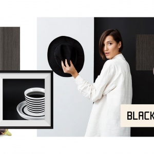 Black coffee to absolutny minimalizm drewna w wariacjach czerni i bieli. Fot. Pfleiderer