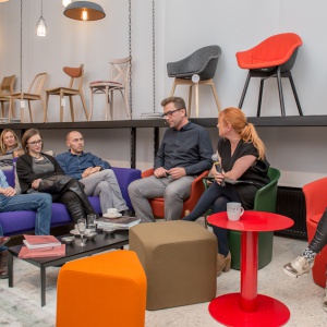 Spotkanie z designerami w showroomie Euforma.