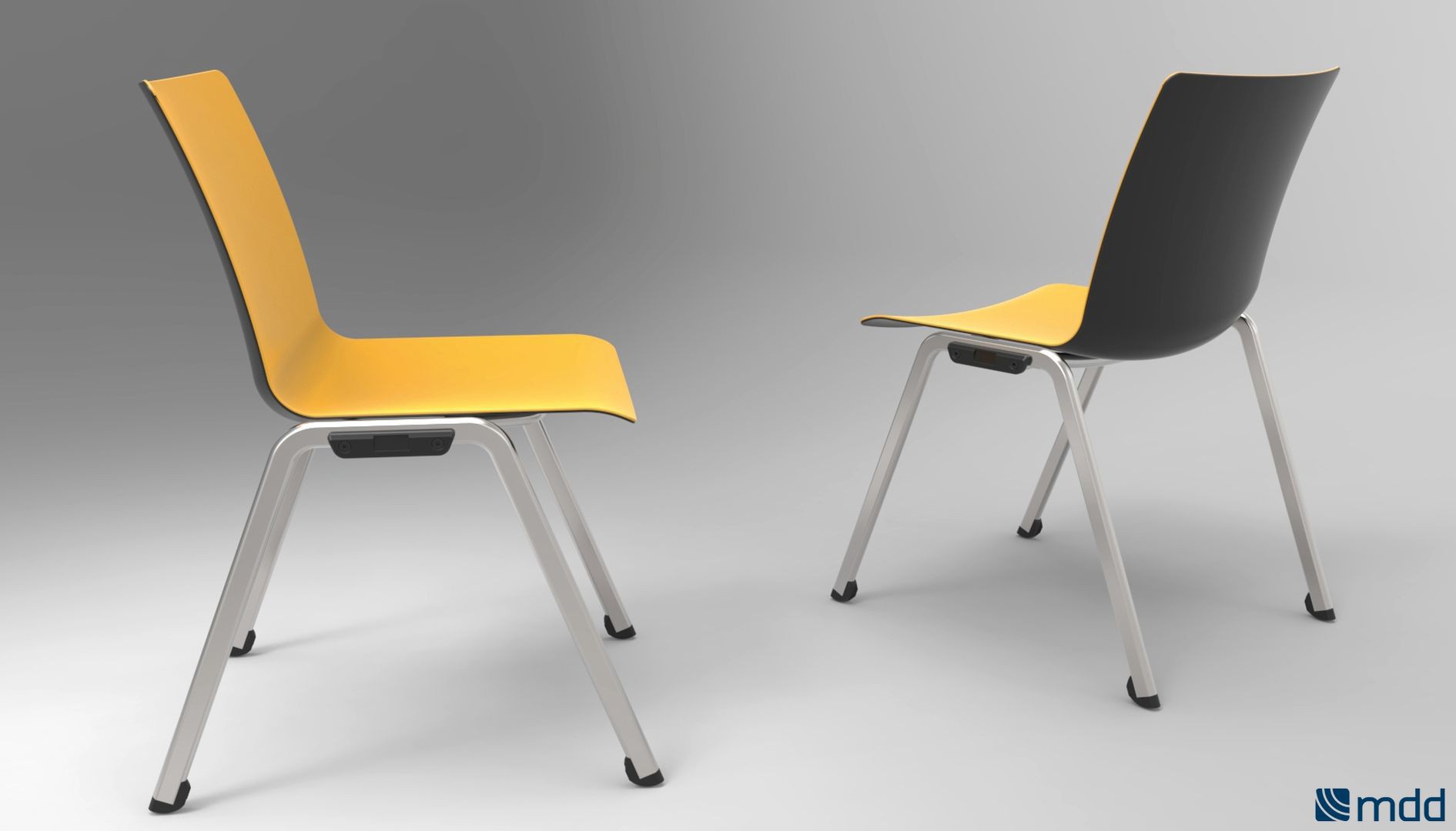 Krzesła z serii Shila firmy MDD. Projekt: Javier Cuñado. Fot. MDD
