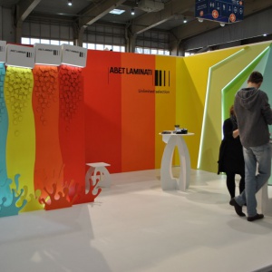 Stoisko firmy Abet Laminati. Fot. Mariusz Golak