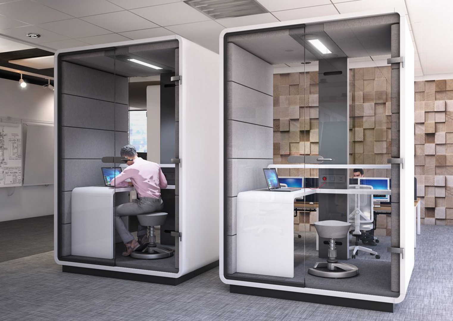 Kabiny Hush Work firmy Mikomax Smart Office. Fot. Mikomax Smart Office