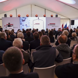 Ceremonia wbicia łopaty pod budowę fabryki EGGER w Biskupcu 25.10.2017