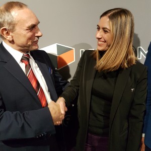 Jan Szynaka (prezes OIGPM) i Roberta Dessi (sekretarz generalna EFIC). Fot. OIGPM