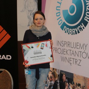 Dominika Wojciechowska - laureatka konkursu na najlepszy projekt wnętrza w województwie mazowieckim