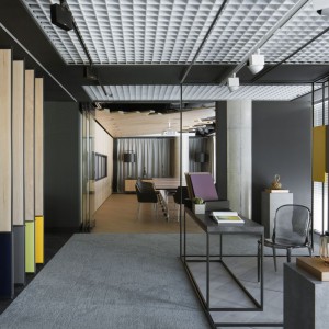 Kronospan Design Center - showroom firmy Kronospanw Warszawie, w budynku Cosmopolitan. Fot. Yassen Hristov/Homepics