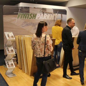 Stoisko marki Finishparkiet. Studio Dobrych Rozwiązań, 11.04 Bielsko-Biała. Fot. Wojciech Napora