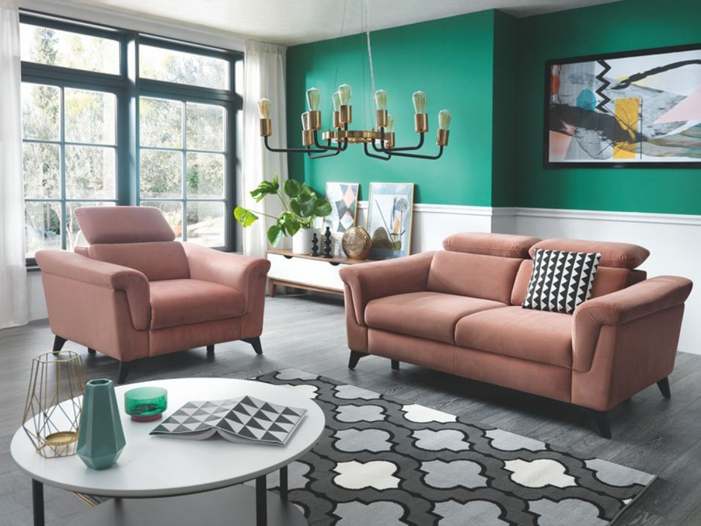 Sofa i fotel z kolekcji Hampton. Fot. Wajnert