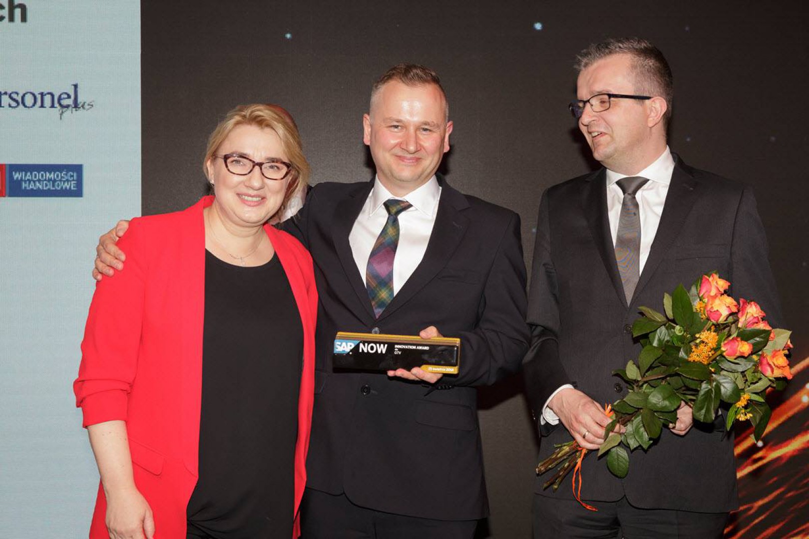 Przedstawiciele firmy GTV z SAP Innovation Award. Fot. GTV