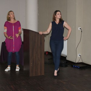 Wystąpienie Gości Specjalnych - Sylwia Wilgatek-Wykuz i Małgorzata Ziółkowska, prowadzące na antenie HGTV program Drugie życie mebli, właścicielki pracowni Dwie Baby. Fot. Publikator