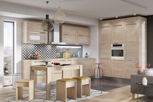 Trendy w meblarstwie: kolory drewna w kuchni