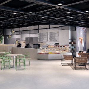 Strefa Bistro i Cafe w nowym salonie IKEA. Fot. IKEA