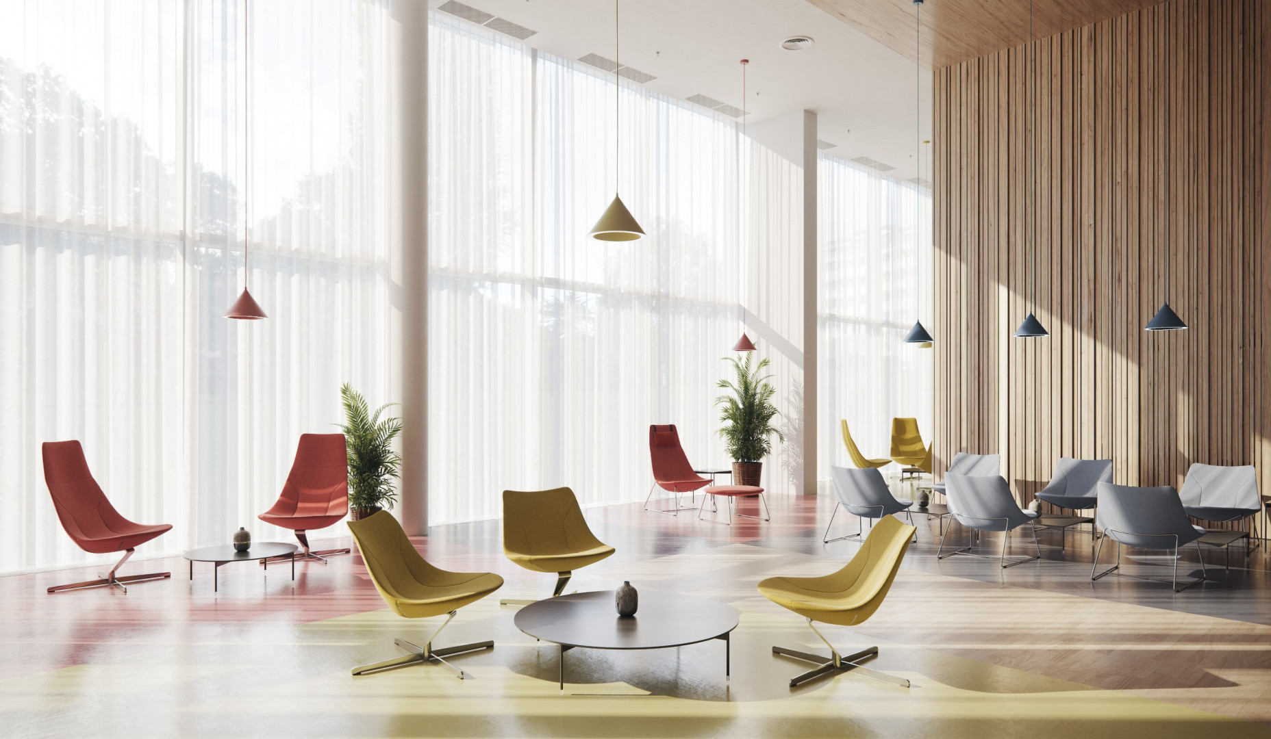 Kolekcja siedzisk Chic Lounge firmy Profim. Fot. Profim