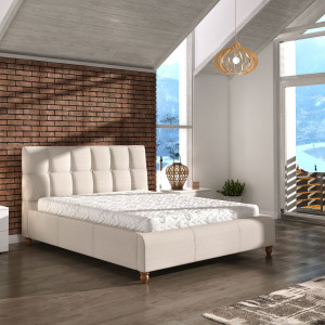 Łóżko tapicerowane Aston marki Comforteo. Fot. Comforteo