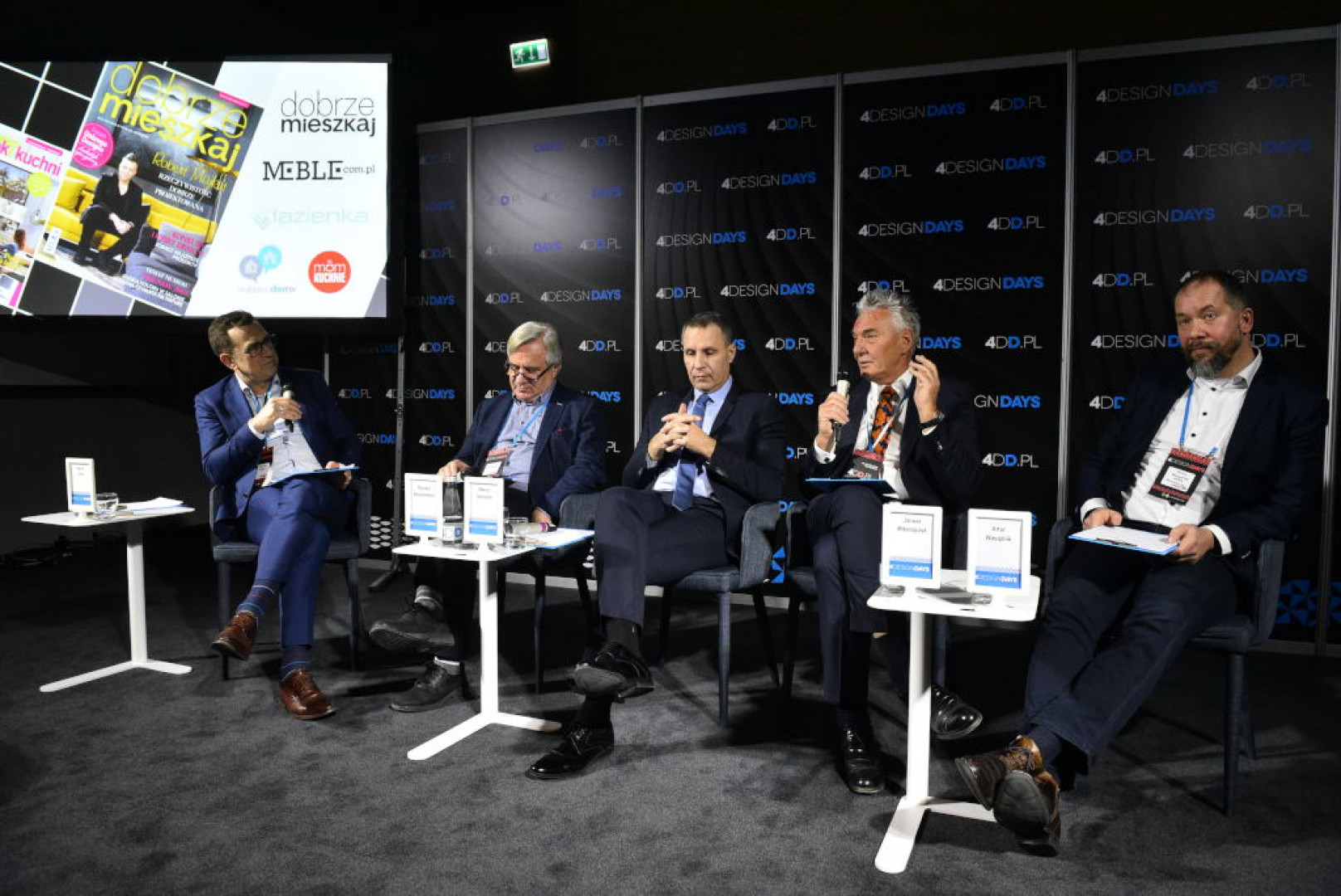 Uczestnicy panelu dyskusyjnego Polska marka meblowa – szansa czy mit, który odbył się 25 stycznia br. w Katowicach podczas 4 Design Days. Fot. PTWP