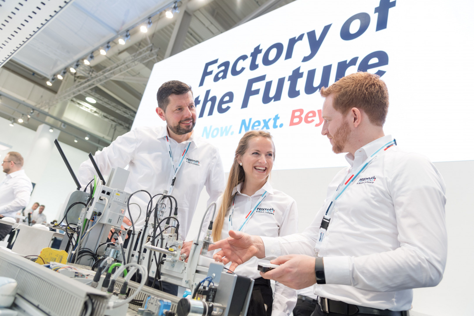 Na Targach w Hanowerze 2019 Bosch pokazał innowacyjne rozwiązania dla Fabryki Przyszłości. Fot. Bosch