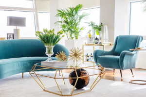 Wyjątkowy apartament z meblami w stylu glamour