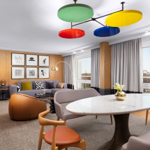 Apartament Opera (salon). Projekt: Didier Gomez. Fot. Sofitel Warsaw Victoria