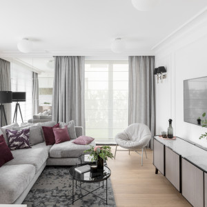 Meble firm Sits i Comforty w sopockim apartamencie. Projekt JT Grupa