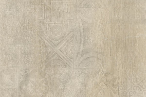 Dekor łączący grafikę z rysunkiem drewna