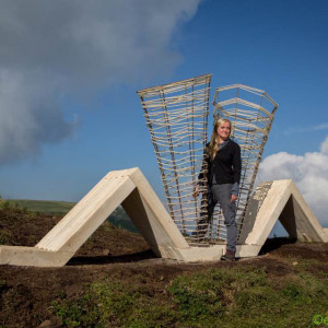 Dorota Koziara stworzyła instalacja rzeźbiarską na wysokości 2300 m n.p.m. zatytułowaną 